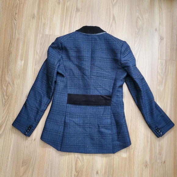 Veronica Beard Gia Peak Plaid Wool Jacket Blazer - Picture 7 of 10